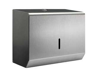 Hand Towel Small Paper Dispenser -  Brushed Stainless 